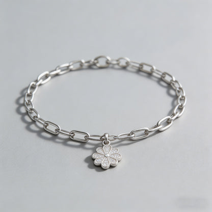 Crystal Clover Charm Paperclip - Shopdayla Wholesale - #0274