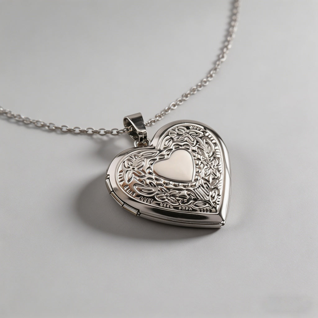 Heart Locket Photo Frame Stain - Shopdayla Wholesale - #1938