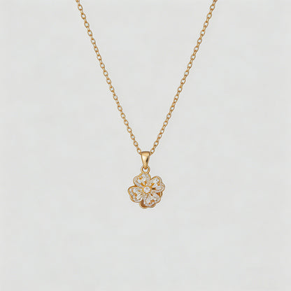 Four-Leaf Clover Pendant Neckl - Shopdayla Wholesale - #4594