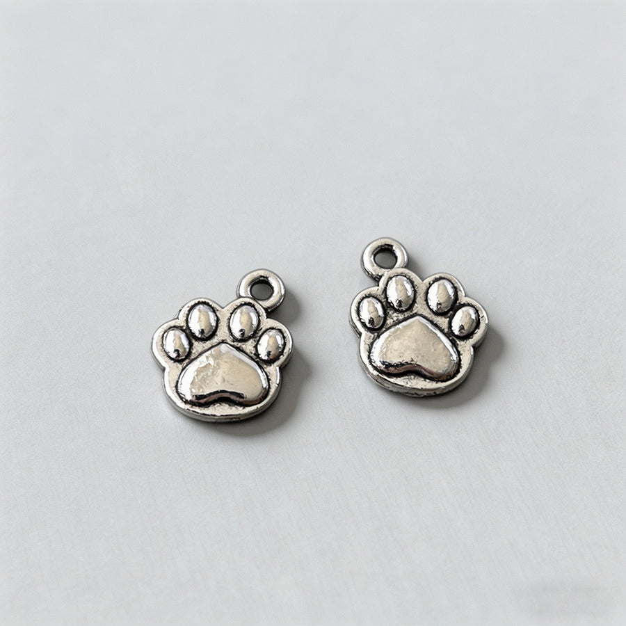 Adorable Alloy Cat Paw Print D - Shopdayla Wholesale - #6162