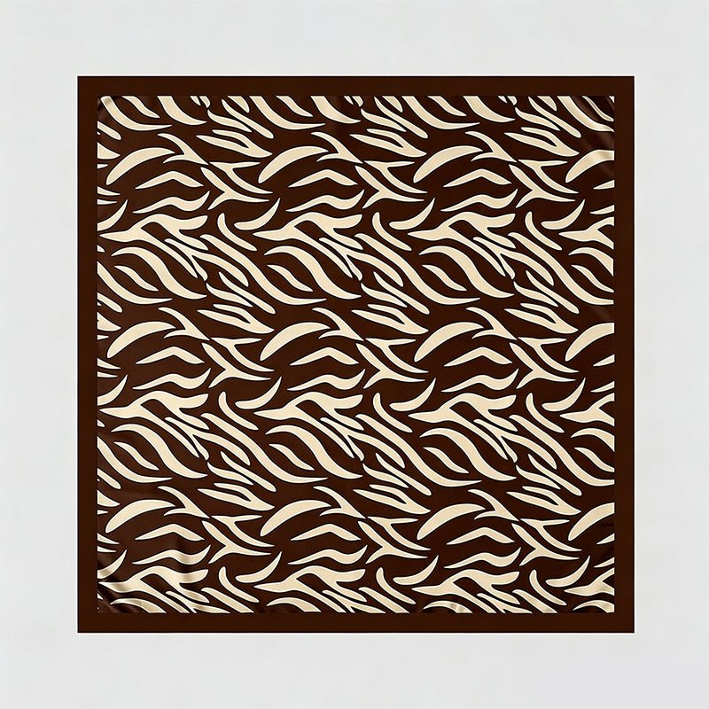 Animal‑Stripe Print Large Squa - Shopdayla Wholesale - #6562