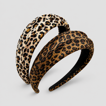 Leopard Patterna Padded Headband