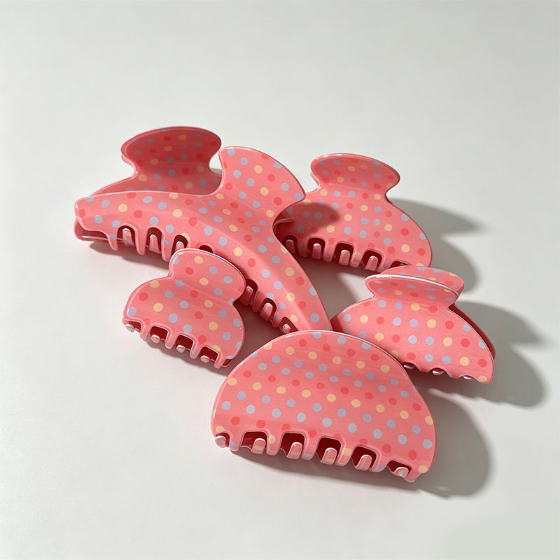 Vibrant Pink Rainbow Polka Dot - Shopdayla Wholesale - #0434