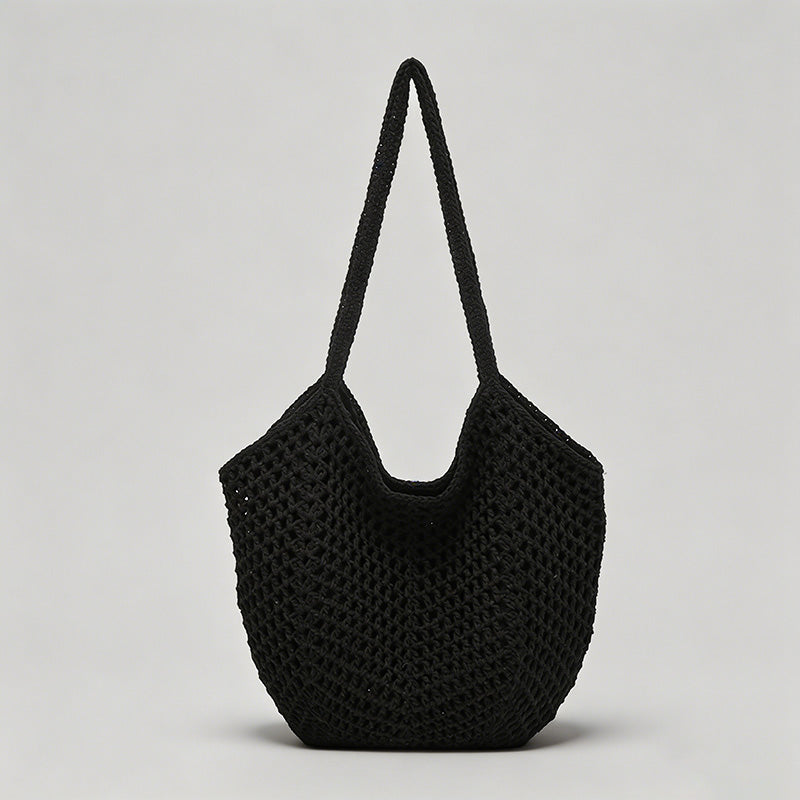 Open-Knit Straw Tote Bag - Shopdayla Wholesale - #4098