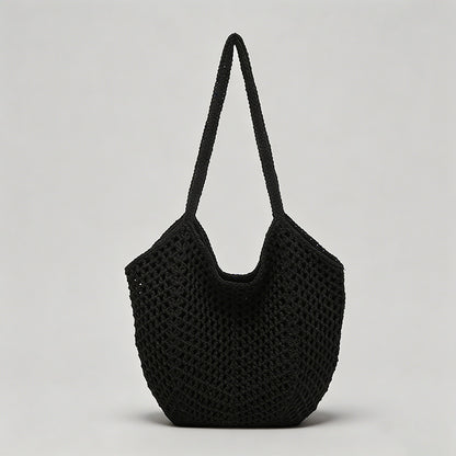 Open-Knit Straw Tote Bag - Shopdayla Wholesale - #6786