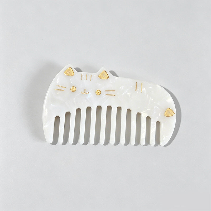 Cat-Shaped Acetate Wide Tooth - Shopdayla Wholesale - #7426