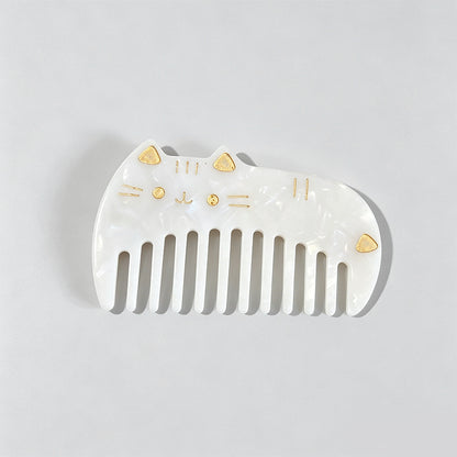 Cat-Shaped Acetate Wide Tooth - Shopdayla Wholesale - #7426