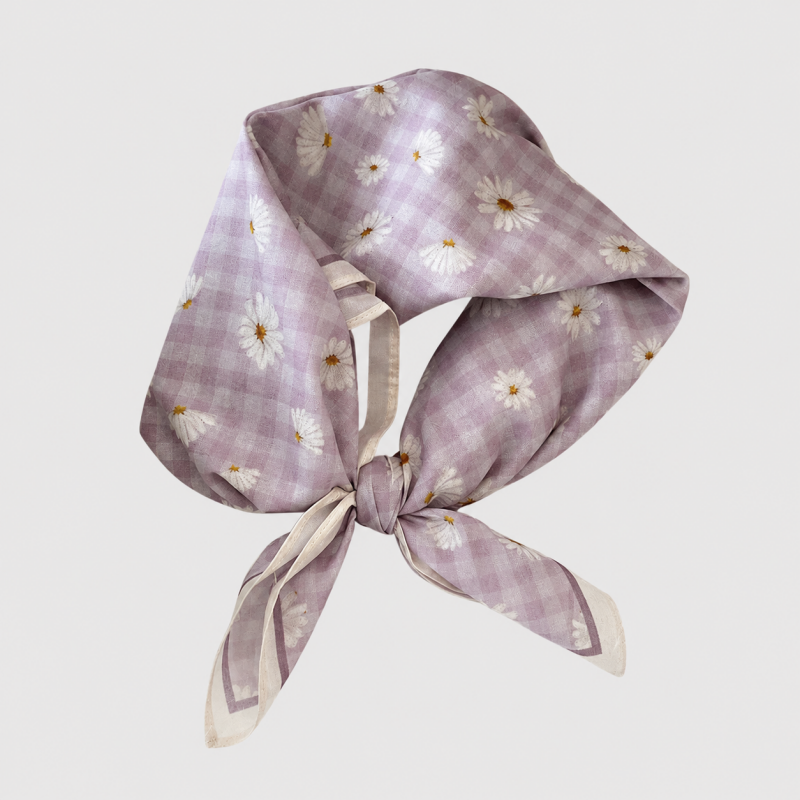 Floral Cotton Square Scarf Hea - Shopdayla Wholesale - #2450