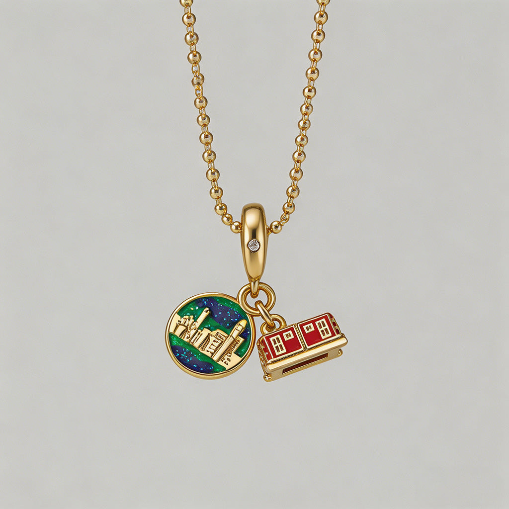 Whimsical Travel Charm Pendant - Shopdayla Wholesale - #3298