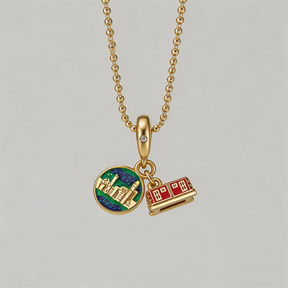 Whimsical Travel Charm Pendant - Shopdayla Wholesale - #3298