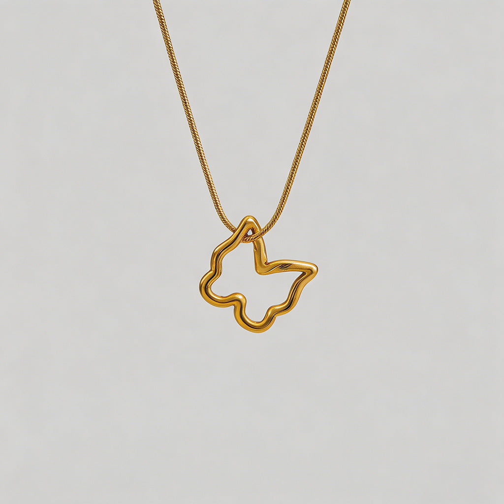 Open Shape Snake Chain Necklac - Shopdayla Wholesale - #2546