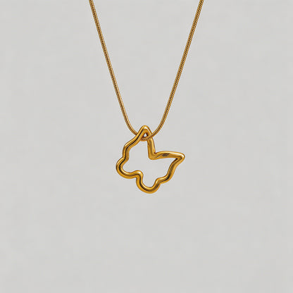 Open Shape Snake Chain Necklac - Shopdayla Wholesale - #2546