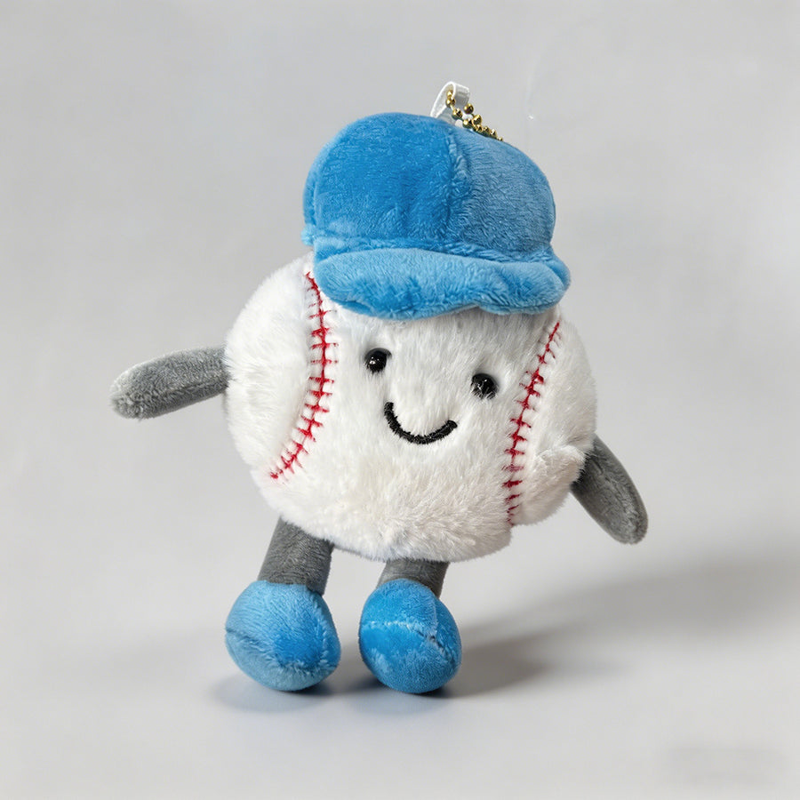 Baseball Plush Keychain Charm - Shopdayla Wholesale - #0770