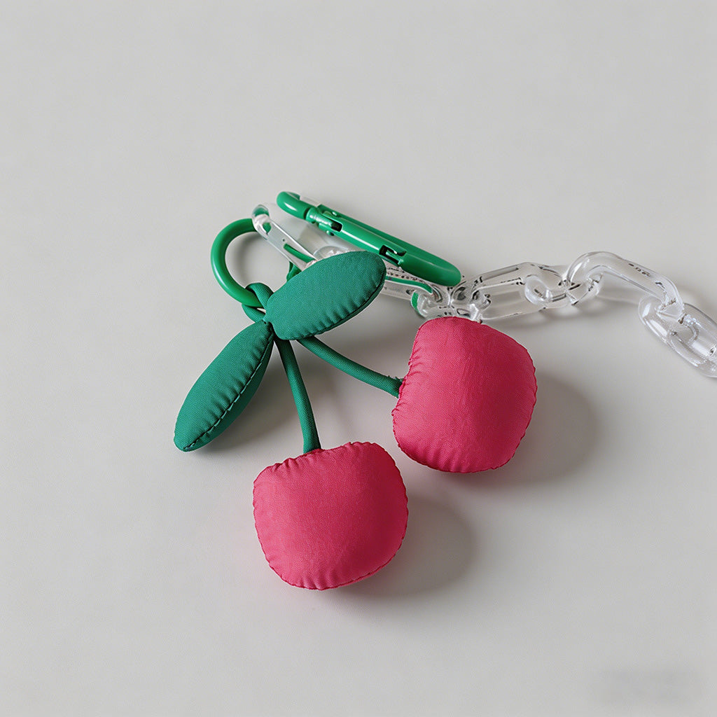 Cute Puffy Cherry Bag Charm & - Shopdayla Wholesale - #9378
