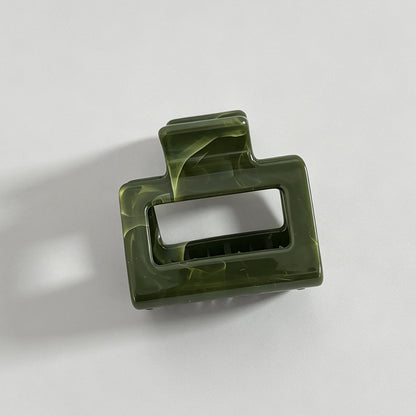 Green Gradient Flower Claw Clip