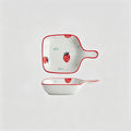 Lovely Cartoon Hand-painted Handle Ceramic Side Dish