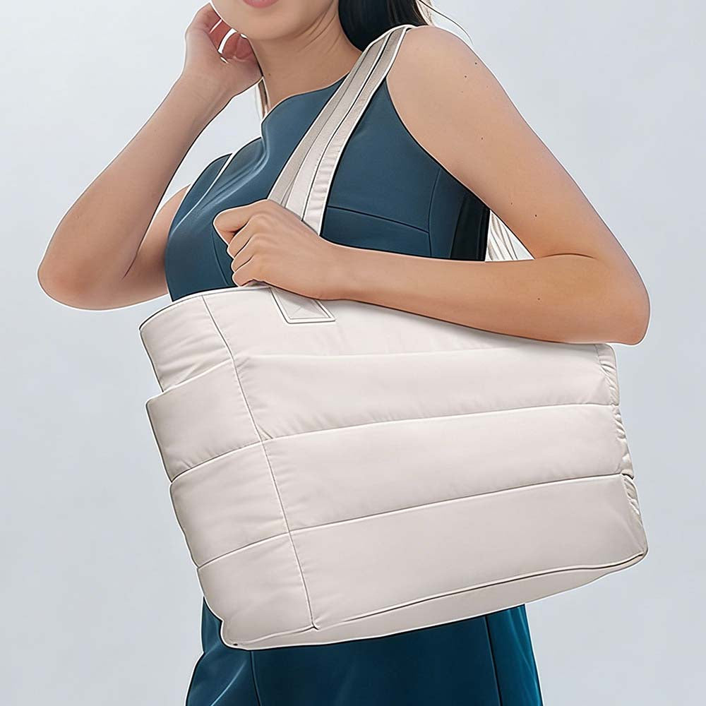 Quilted Puffer Tote Bag - Shopdayla Wholesale - #8818