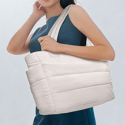 Quilted Puffer Tote Bag - Shopdayla Wholesale - #8818