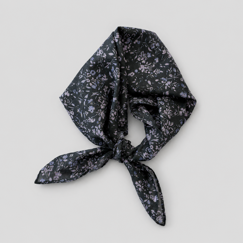 Floral Cotton Square Scarf Hea - Shopdayla Wholesale - #5794