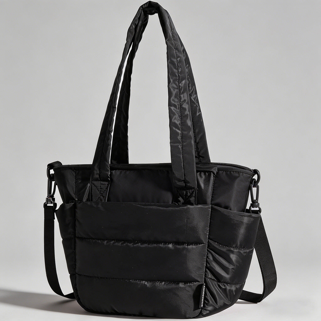 Quilted Multi-Pocket Tote Bag - Shopdayla Wholesale - #3858