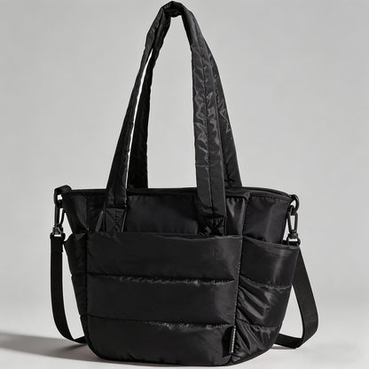 Quilted Multi-Pocket Tote Bag - Shopdayla Wholesale - #3858