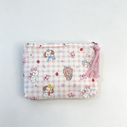 Everyday Grid Printed Mini Pouch