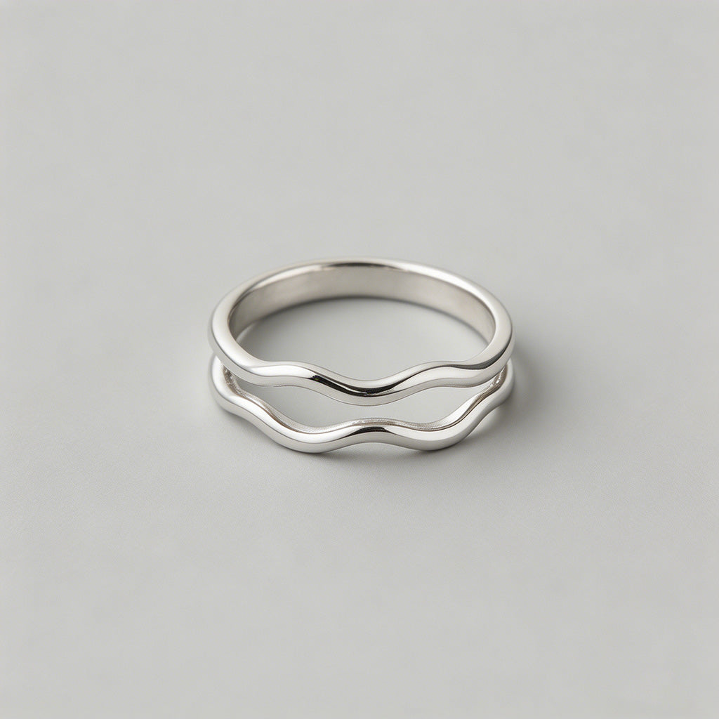 Silver Open Adjustable Ring - Shopdayla Wholesale - #5794