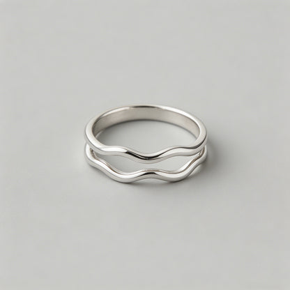 Silver Open Adjustable Ring - Shopdayla Wholesale - #5794