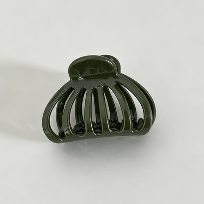 Green Gradient Flower Claw Clip