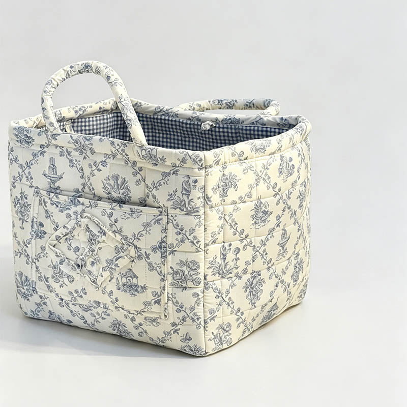 Quilted Floral Storage Organiz - Shopdayla Wholesale - #6354