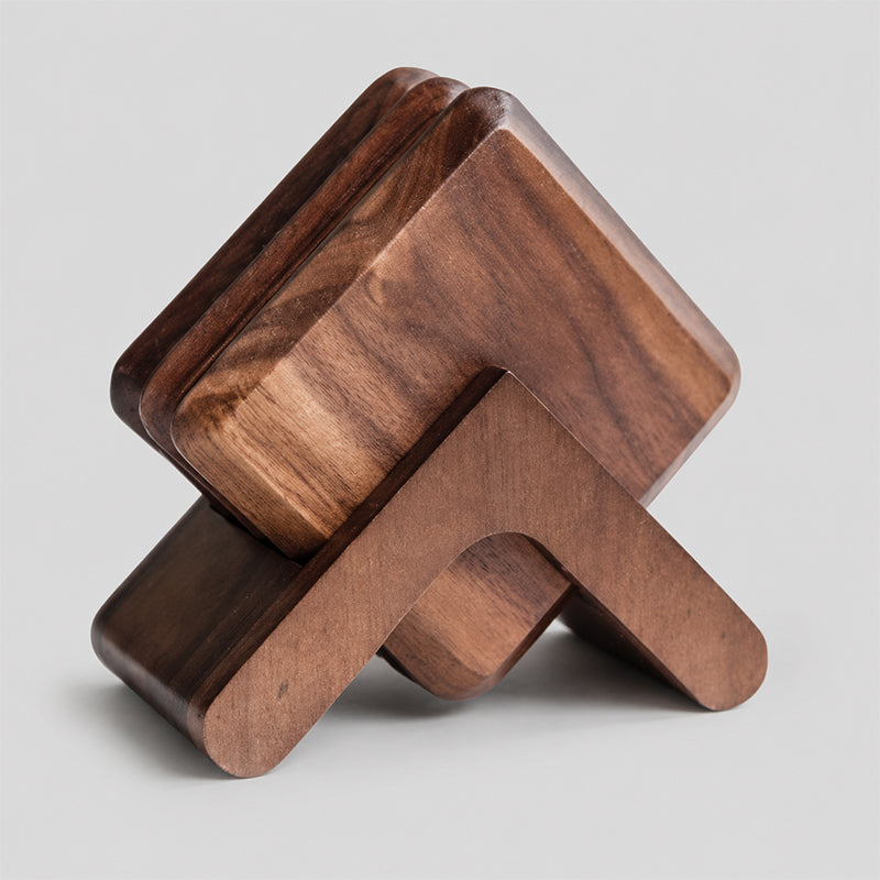 Square Wooden Coaster - Shopdayla Wholesale - #8818