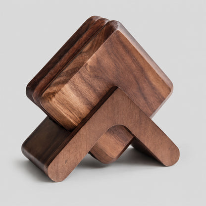 Square Wooden Coaster - Shopdayla Wholesale - #8818