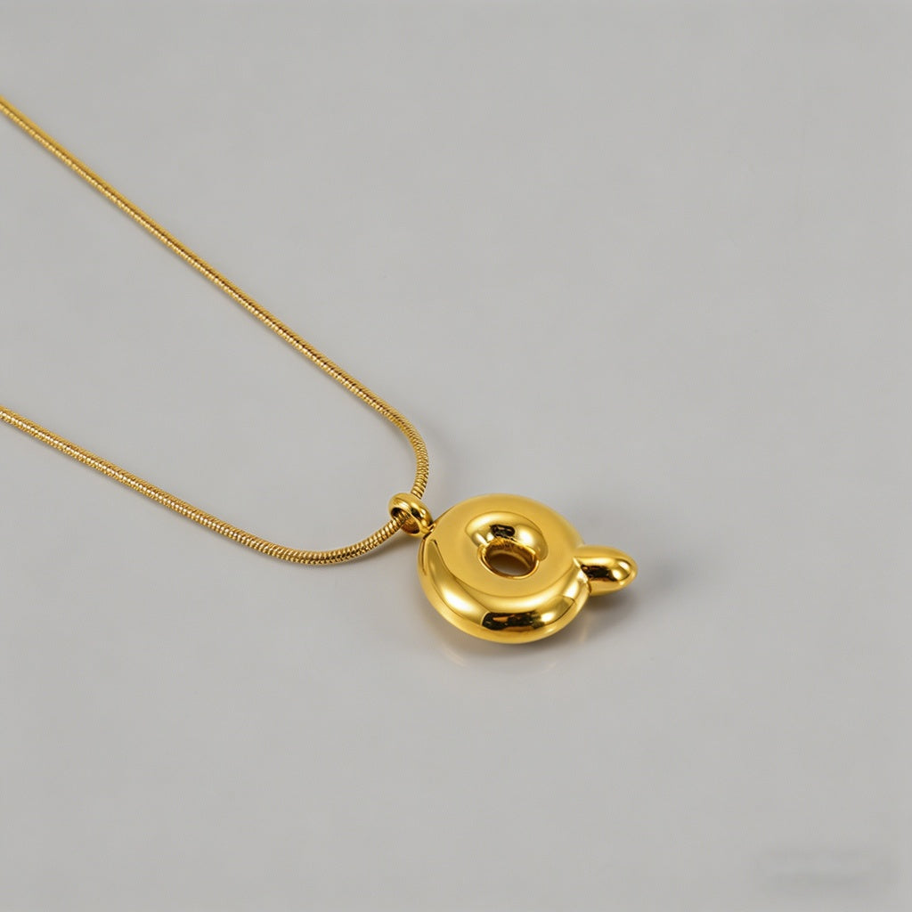 3D Bubble Letter Initial Neckl - Shopdayla Wholesale - #0546
