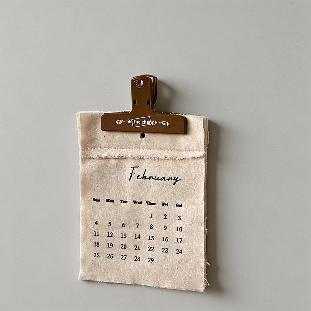 Linen Fabric Calendar - Shopdayla Wholesale - #7458