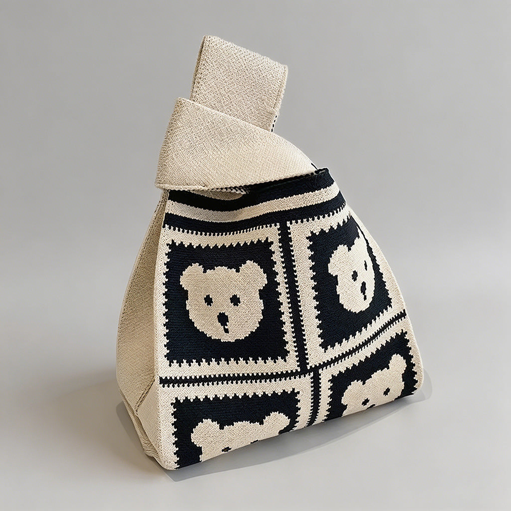 Cute Knit Tote Bag - Shopdayla Wholesale - #0594
