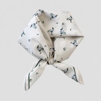 Floral Cotton Square Scarf Hea - Shopdayla Wholesale - #4178