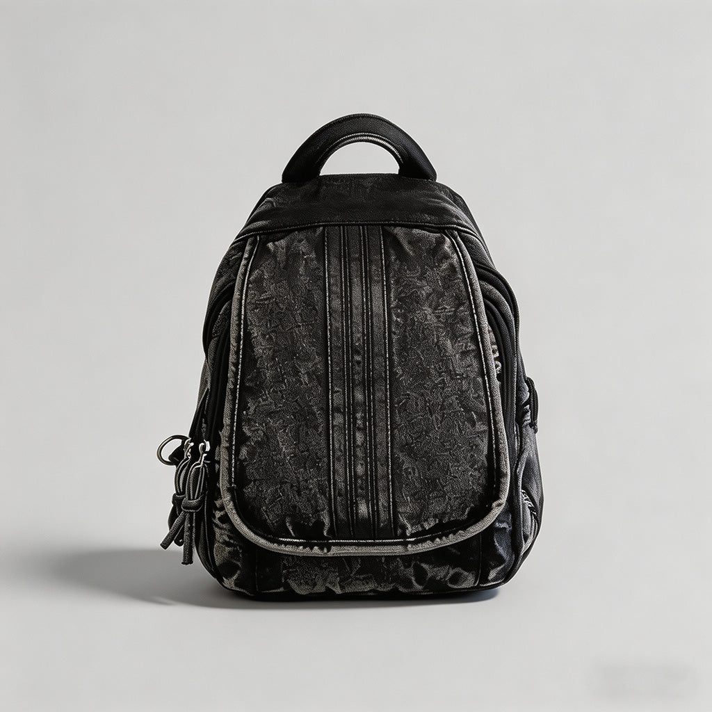 Distressed Denim Mini Backpack - Shopdayla Wholesale - #1522