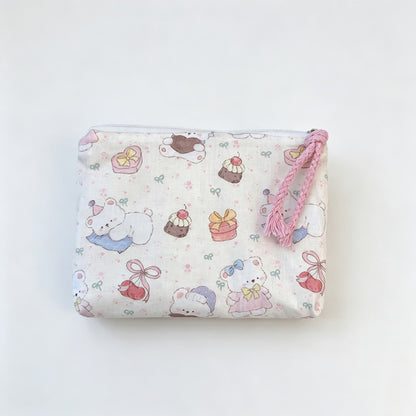 Everyday Grid Printed Mini Pouch
