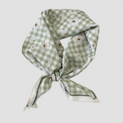 Floral Cotton Square Scarf Hea - Shopdayla Wholesale - #8642