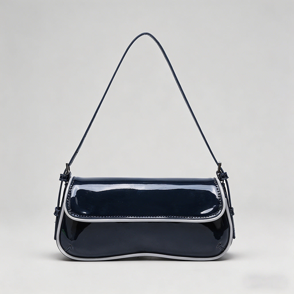 Patent Leather Baguette Should - Shopdayla Wholesale - #7842