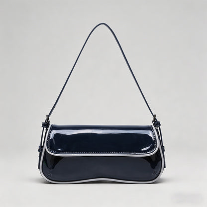 Patent Leather Baguette Should - Shopdayla Wholesale - #7842