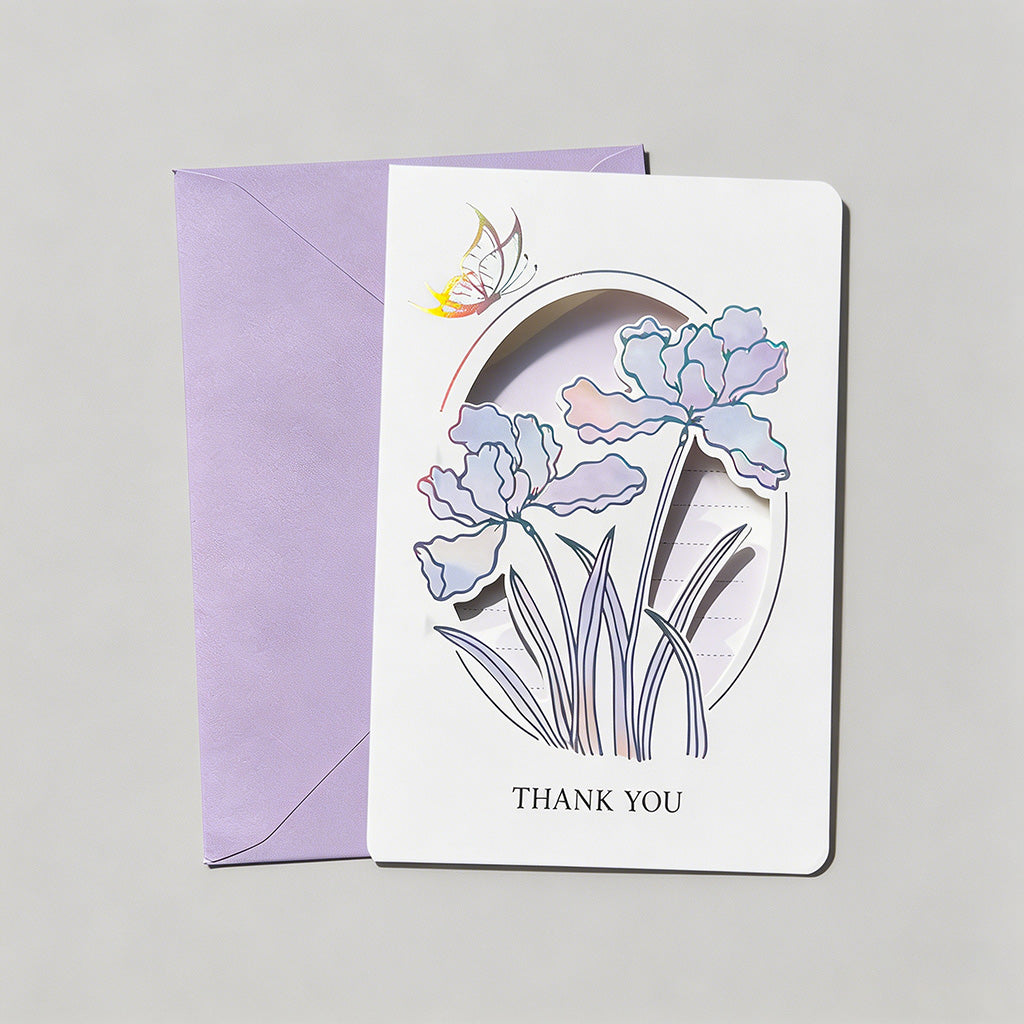 Floral Laser Cut Greeting Card - Shopdayla Wholesale - #2226
