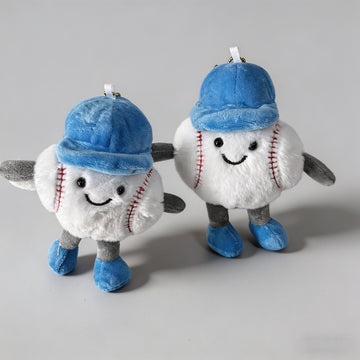 Baseball Plush Keychain Charm