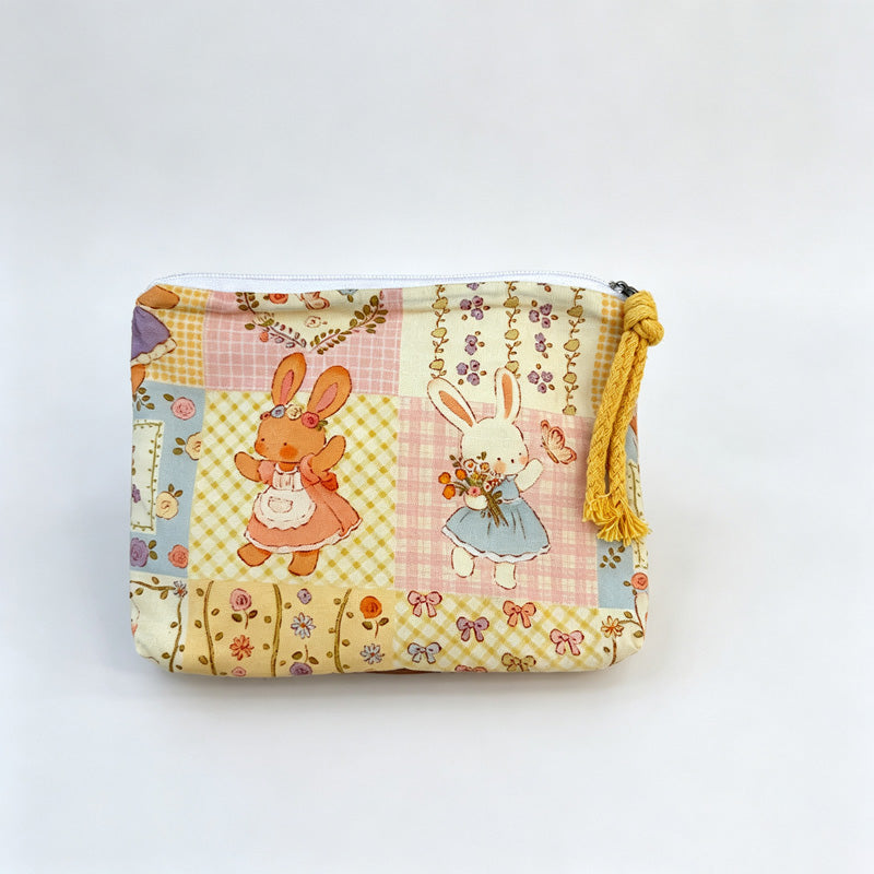 Everyday Grid Printed Mini Pouch