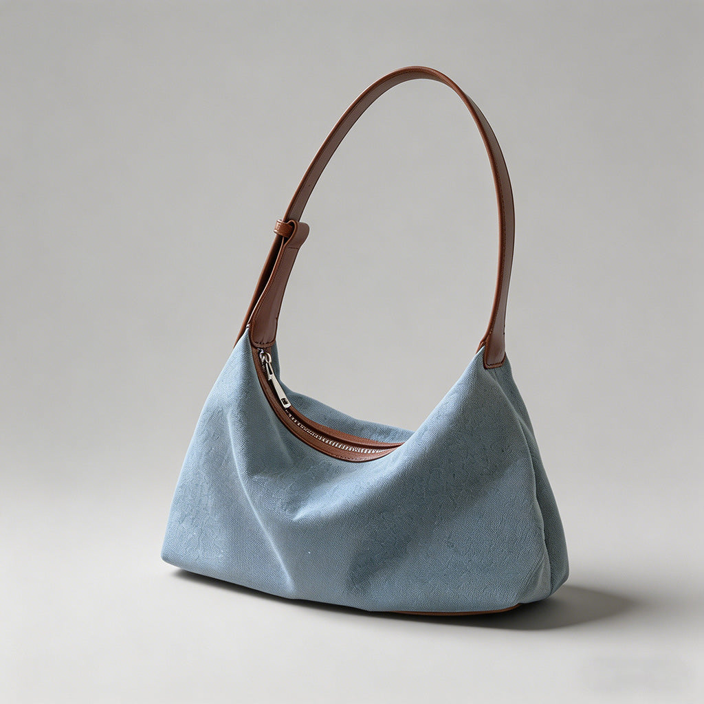 Denim Hobo Shoulder Bag - Shopdayla Wholesale - #8258