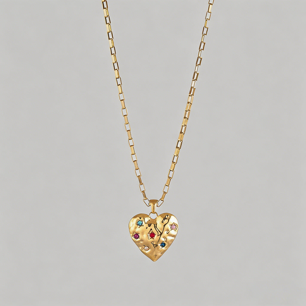 Heart Pendant Necklace - Shopdayla Wholesale - #2258