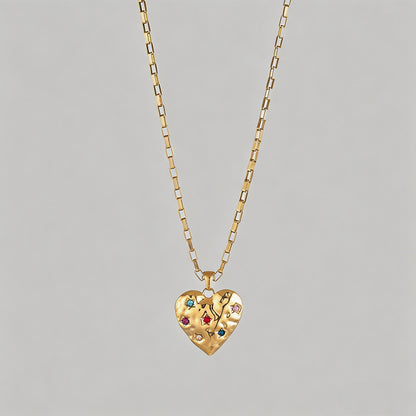 Heart Pendant Necklace - Shopdayla Wholesale - #2258