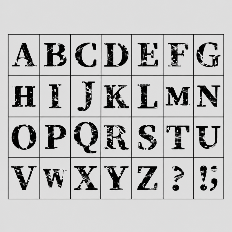 Vintage Number & Letter Wooden - Shopdayla Wholesale - #1746