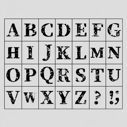 Vintage Number & Letter Wooden - Shopdayla Wholesale - #1746