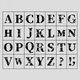 Uppercase letter / One Size